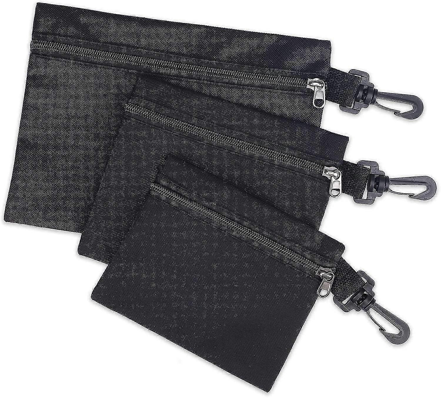 3pcs Small Storage Bags With Hooks