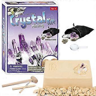 Kit di scavo archeologico fai-da-te Giocattolo scavare gemme del tesoro dei pirati di cristallo giocattolo con strumento escavatore giocattolo per regalo bambino