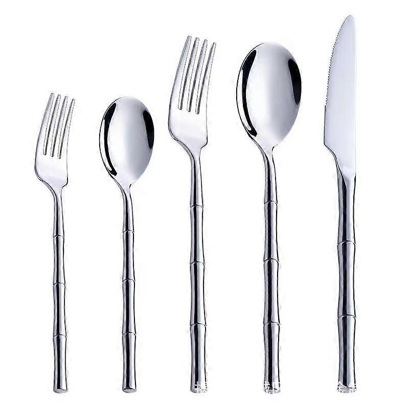 Bamboo 5 Piece Flatware Set, Service for 1