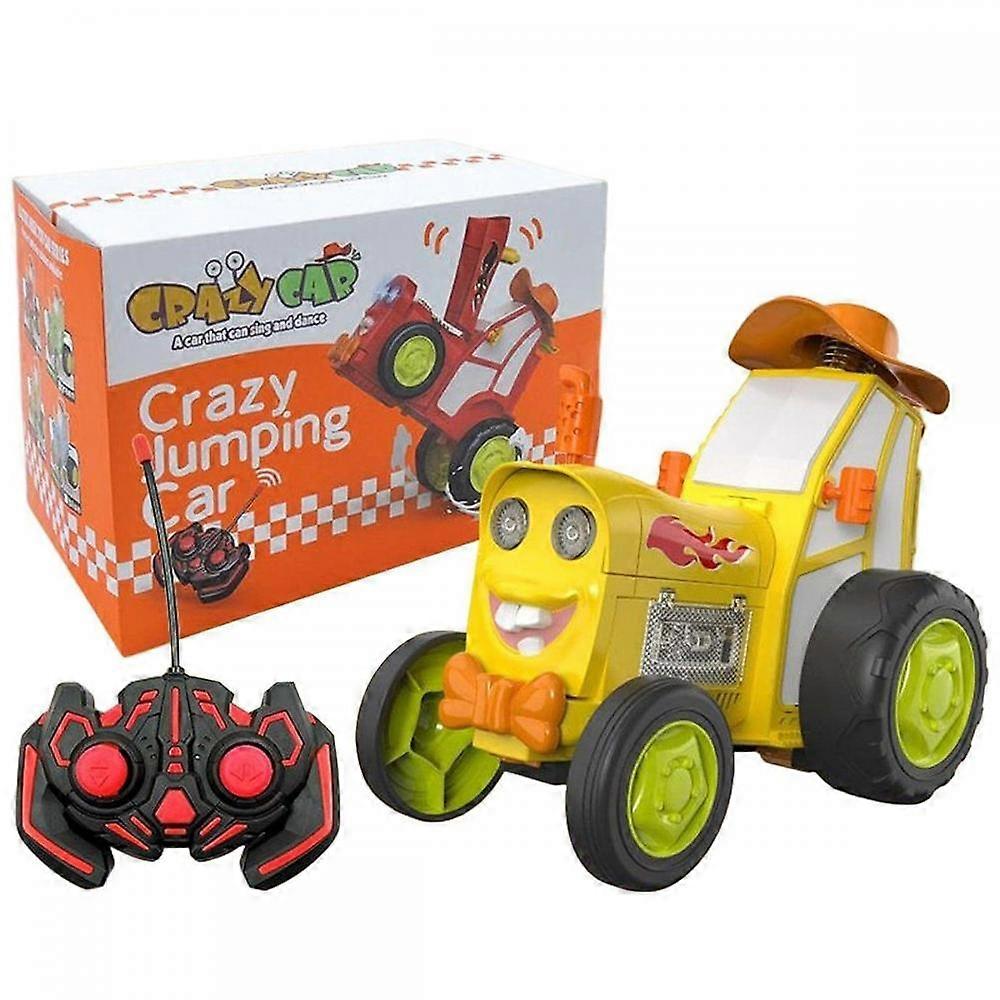 Yellow remote control toy music dance remote control car