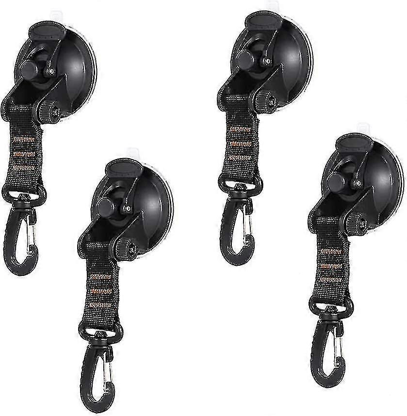 Dww-4pcs Suction Cup Anchor, Anchor Suction Cups, Heavy Duty Suction Cup Anchor With Lashing Hook Fixing, Suction Cup Awning