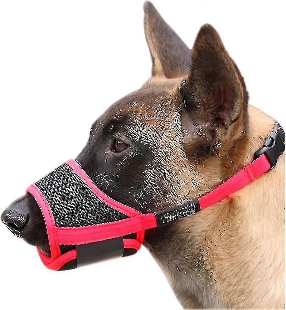 Dog Muzzle Dog Muzzles Breathable Mesh And Durable Nylon Dog Muzzle With Adjustable Loop And Soft Pad Dog Training Muzzle Prevent For Barking Biting A