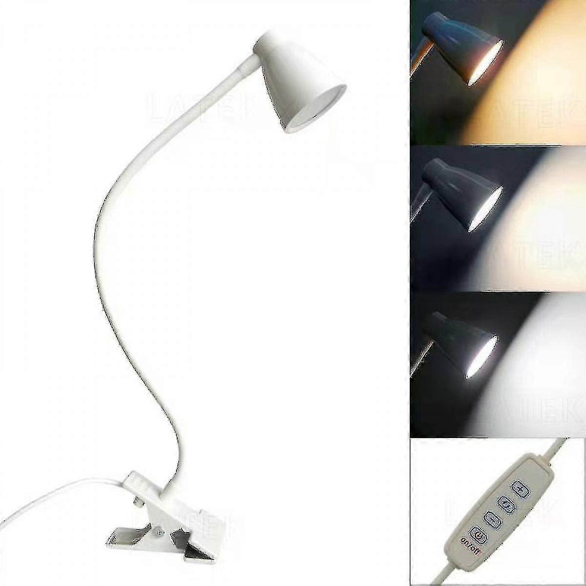 Dercass Clip On Light,reading Light Clip To Headboard/light Color Changeabl