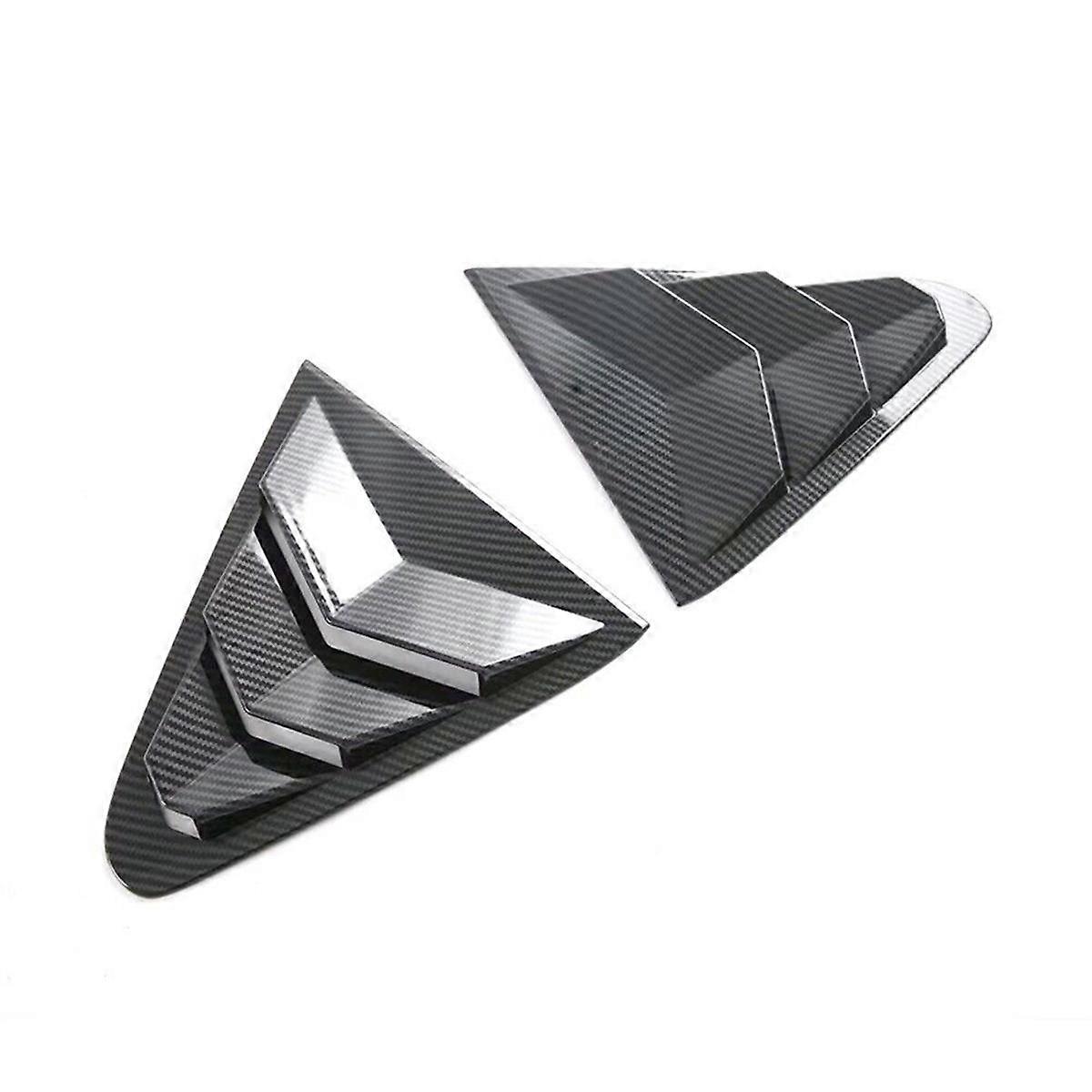 For Crosstrek 2023 2024 Car Rear Window Louver Cover Trim Accessories ABS Carbon Fiber