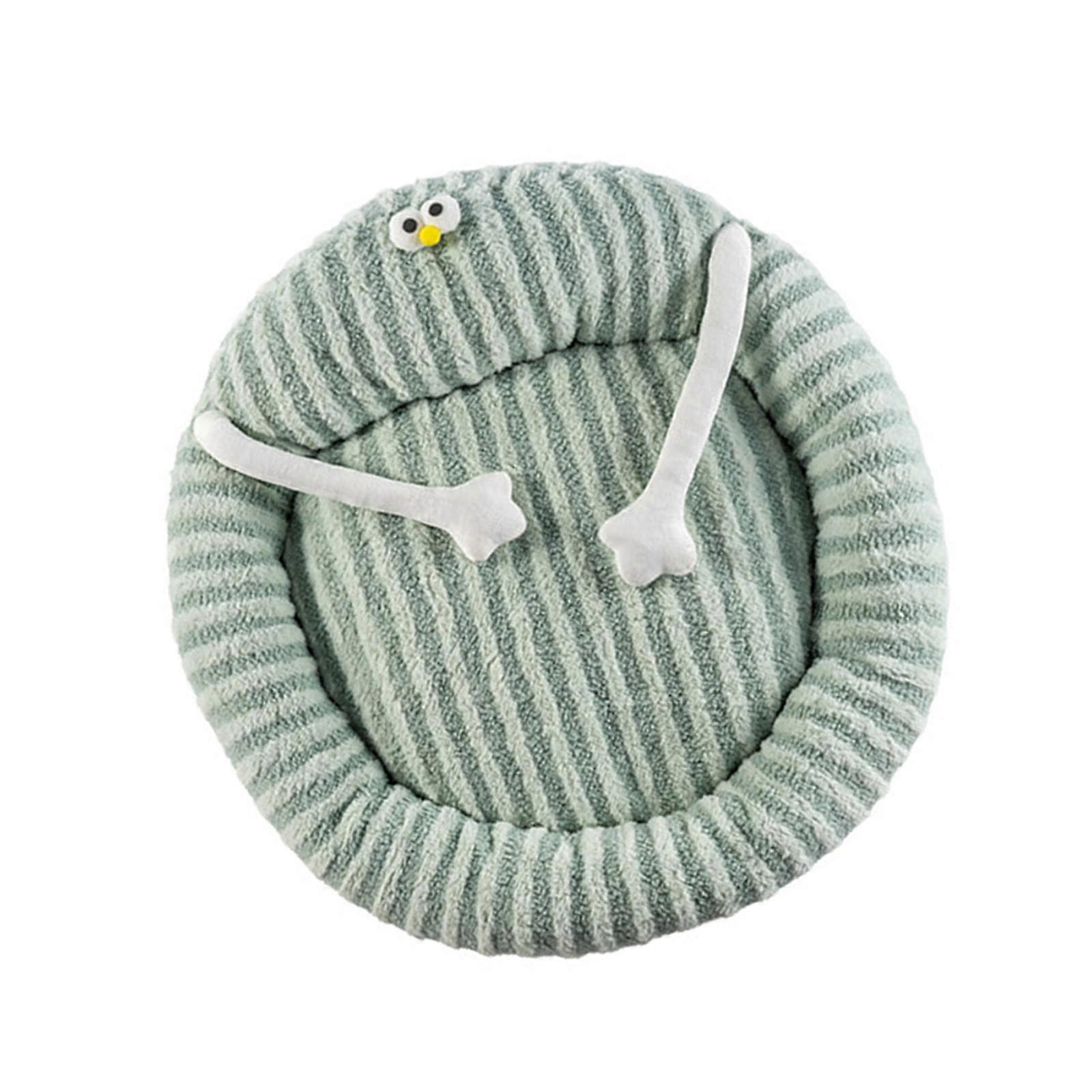 Soft Pet Nesting Bed Cat Bed for Indoor Cats 50cm Practical Non Slip Small Dog Beds Plush Cushion for Pomeranian Kitten Puppy