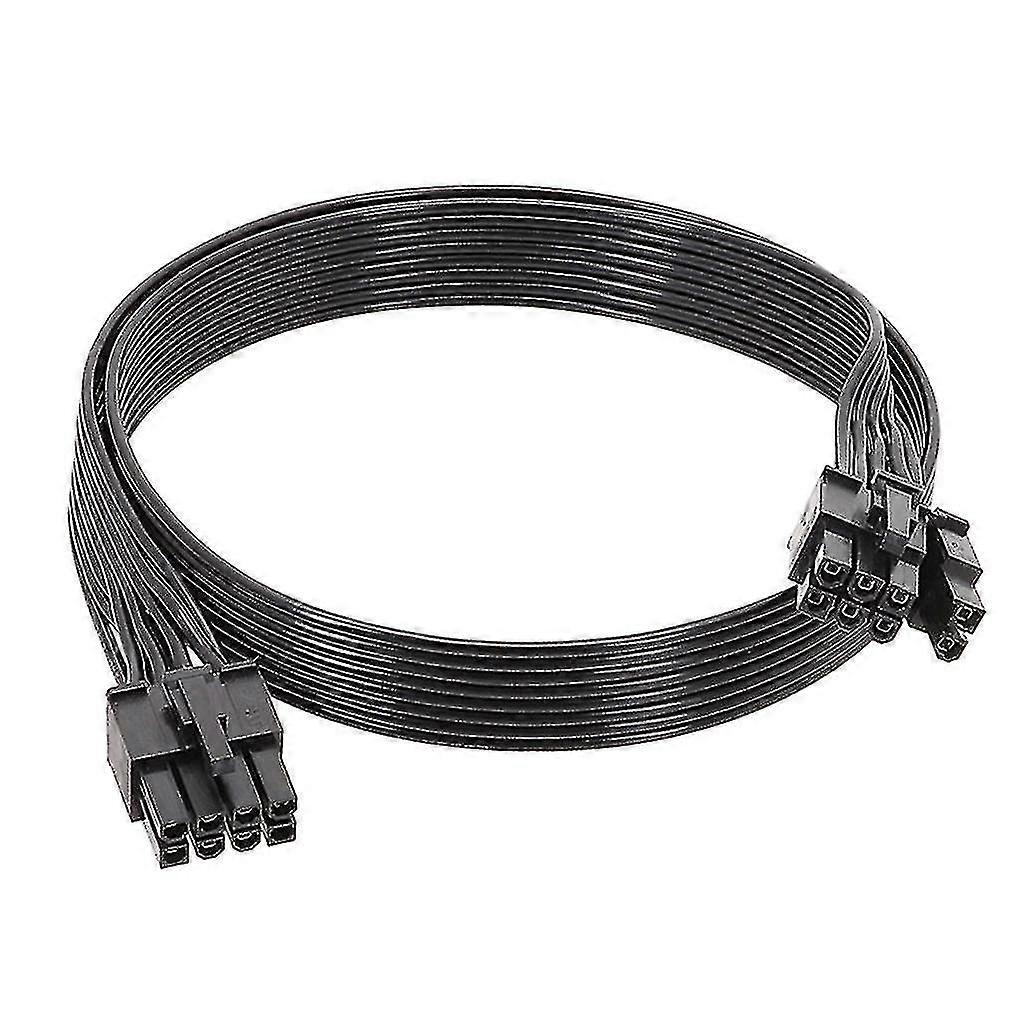 8-til-8-pinners (6+2) PCIe-strømkabel 18AWG for grafikkort – 50 cm