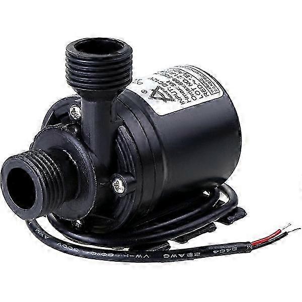 Sirkulasjonspumpe DC 12V 800L/H 5M - Vannsirkulasjonssystem for ulike bruksområder - Svart, 1 stk