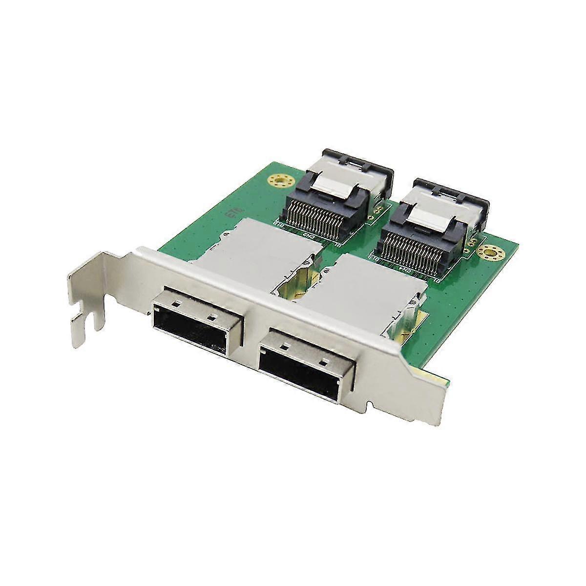Zwei Anschlüsse Mini SAS intern SFF-8087 zu extern HD SFF-8088 Sas26p PCI SAS Adapterkarte
