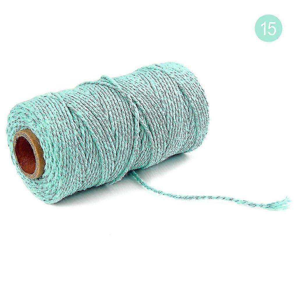 Yarn 100M Long/100Yard Pure Cotton Twisted Cord Rope Crafts Macrame String