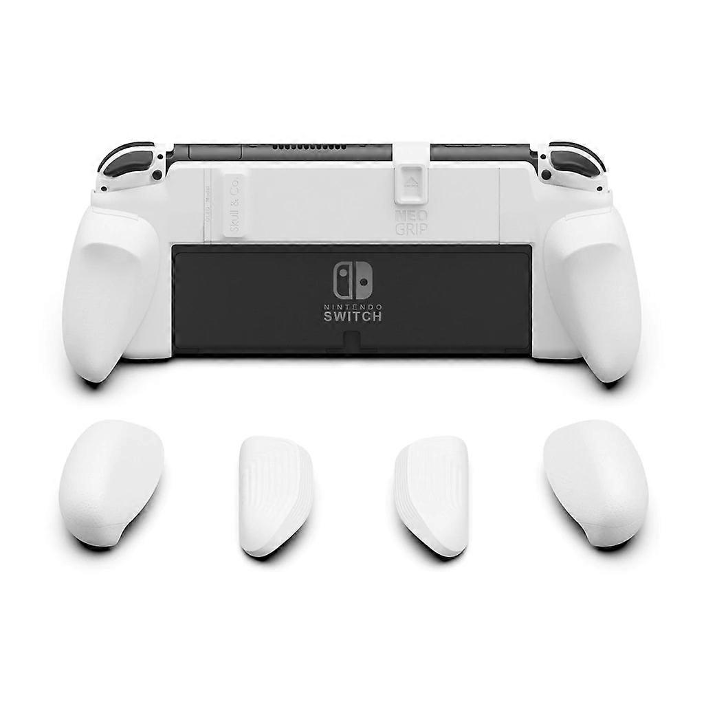 Skull & Co. NeoGrip with Replaceable Ergonomic Grip Protective Case for Nintendo Switch OLED and Regular Switch