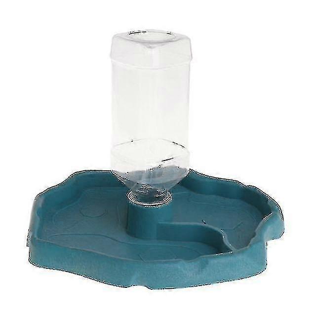 Reptile Feeder 2 In 1 Automatic Water Food Feeding Plate Supplies