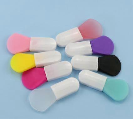 1PCS ημιδιαφανές χρώμα μαλακό κεφάλι βούρτσα μάσκας φορητό πινέλο ομορφιάς