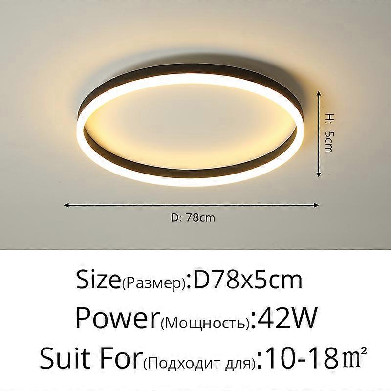 חדר שינה עגול פשוט הוביל אורות תקרה מודרני עיצוב הבית Lampen תאורה נורדית סלון תאורה מינימליסטי בחדר מנורת לימוד