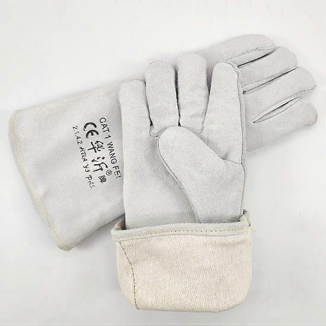 34x16cm Wear-Resistant Two-layer Leather Insulation Gloves