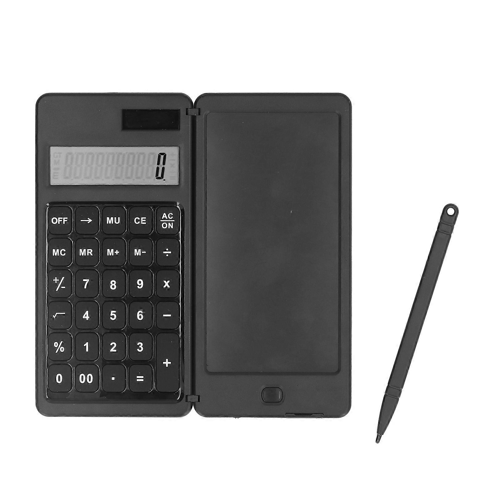 Solar Calculator with LCD Writing Tablet Portable Foldable Desktop Calculator for Office Study Room_Gifts and giveaways