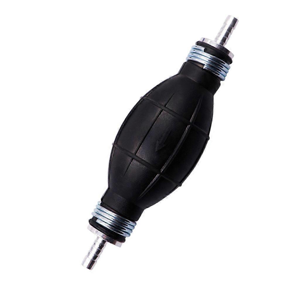 مضخة الوقود اليدوية العالمية مضخة نقل الزيت بمقبض مطاطي مضخة نقل الزيت مضخة سيفون سائل البنزين المحمولة متينة للمحرك الخارجي 10/12 مم