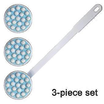 Lång badborste, lång D Lotion Oil Cream Applikator Body Bath Massager