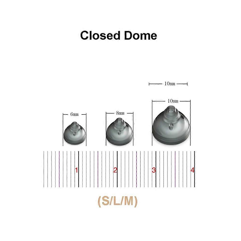 Phonak / Unitron 4.0 السمع القباب متنوعة حزمفتح / مغلق / السلطة حجم القبة: (كبير / متوسط / صغير) 3 قطع قباب فوناك