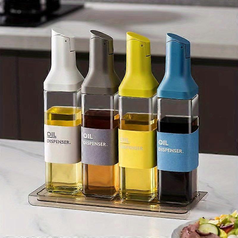 1pc Automatic Kitchen Oil, Vinegar, and Sauce Bottles - Anti-Leaking, Anti-Hanging, and Easy to Open and Close