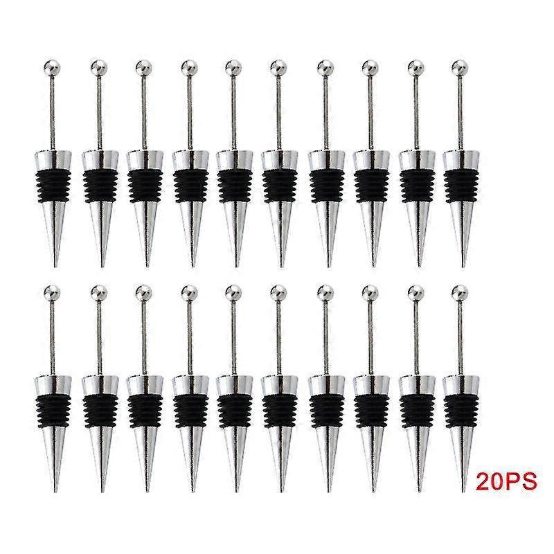 10pcs/12pcs/20pcs Premium Wine Bottle Stoppers - Durable Stainless Steel Reusable Wine Saver with Soft-Grip Silicone Edges - Perfect Gift for Wine Lov