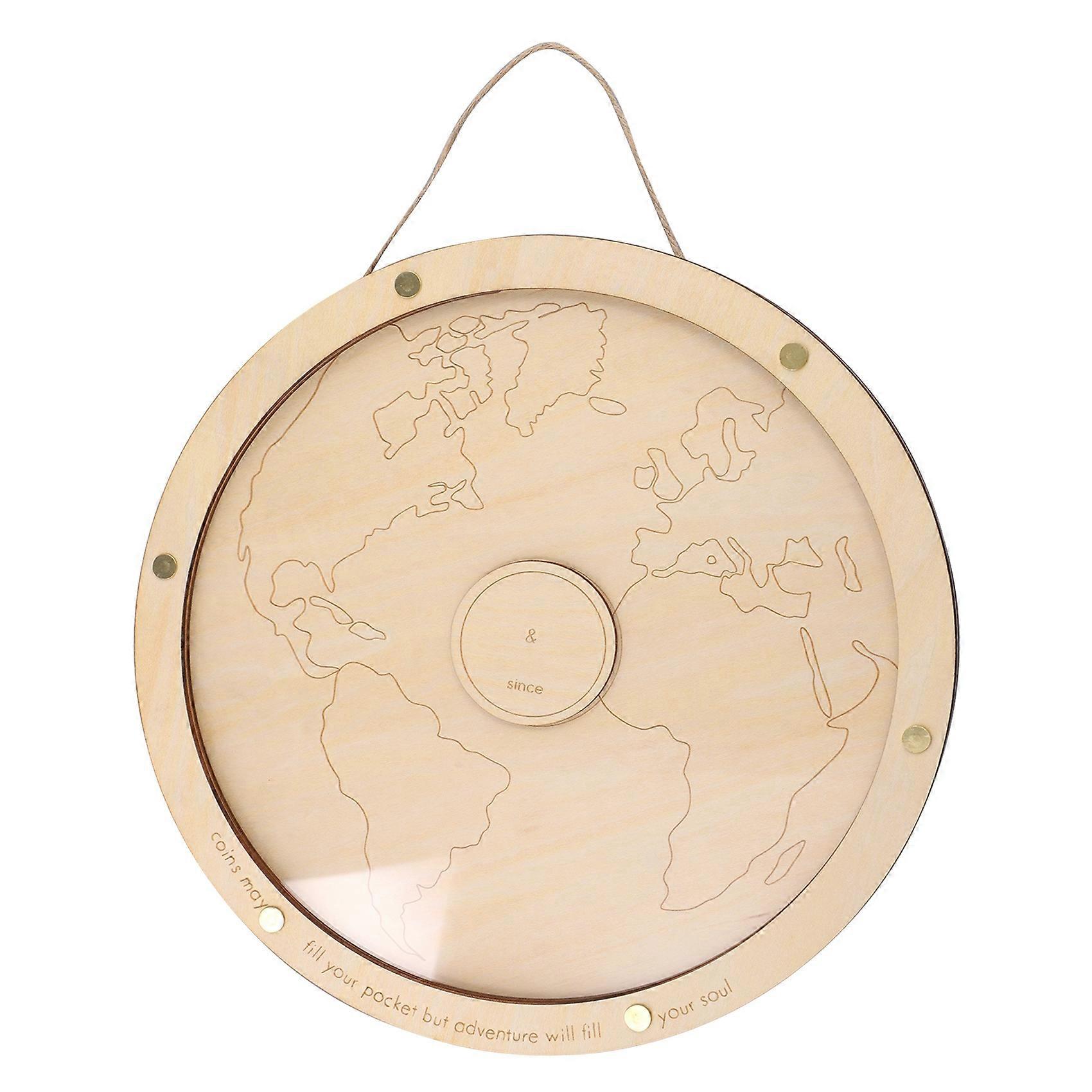 Personalized Coin Box Travel Gift Discs for Playing with Coins Sliding Downwards Transparent Disc Money Box C