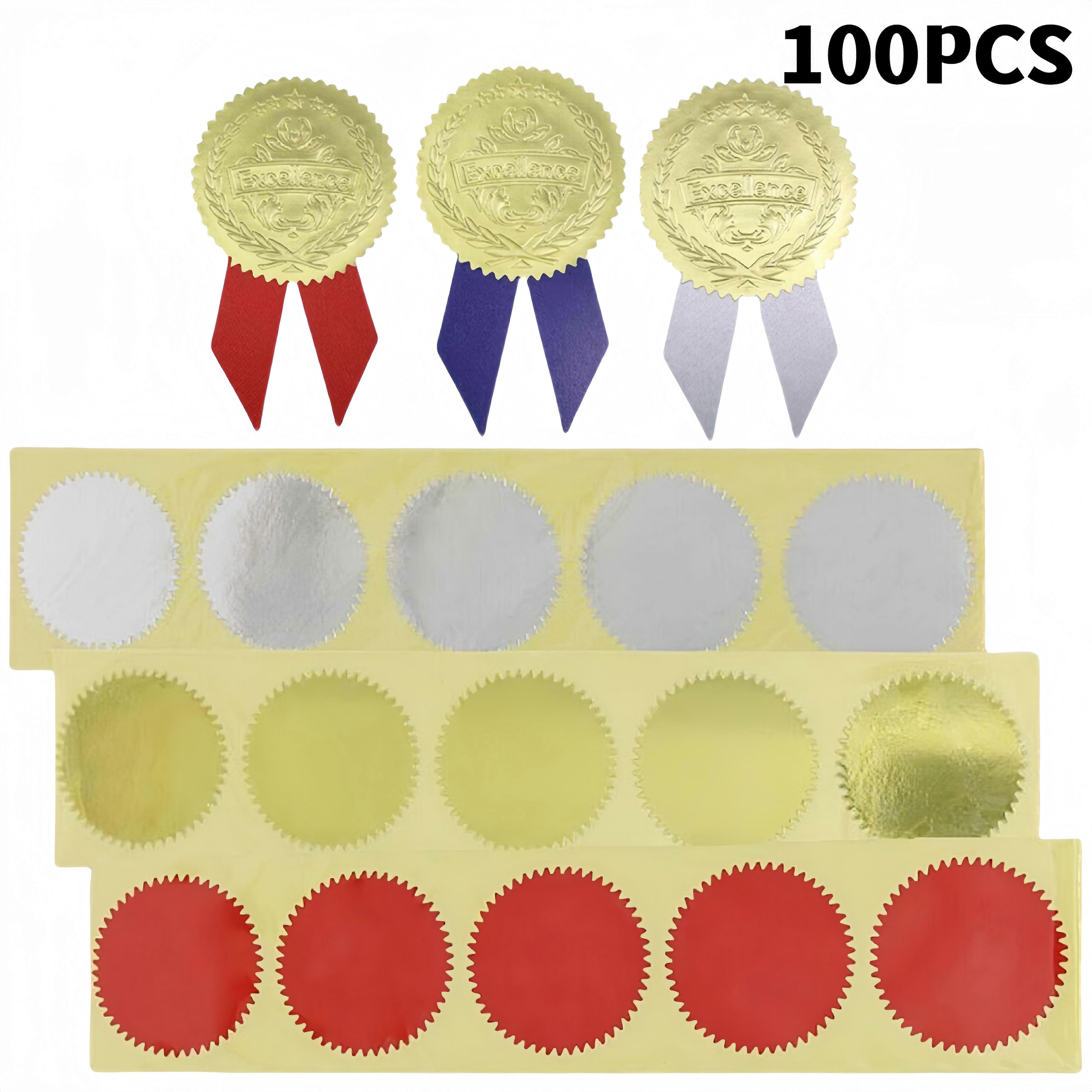 2024 New 100PCS Embosser DIY Customize Envelope Embossing Stamp Seal Sticker