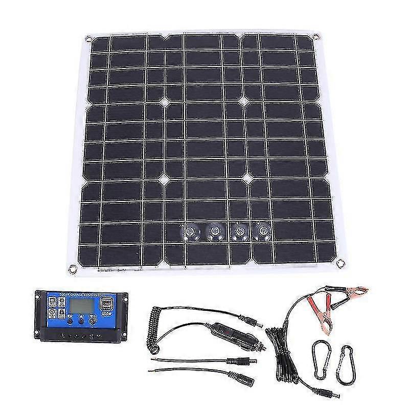 200 Watt 200w Solar Panel Kit With Lcd Solar Controller 12v Rv Boat Off Grid