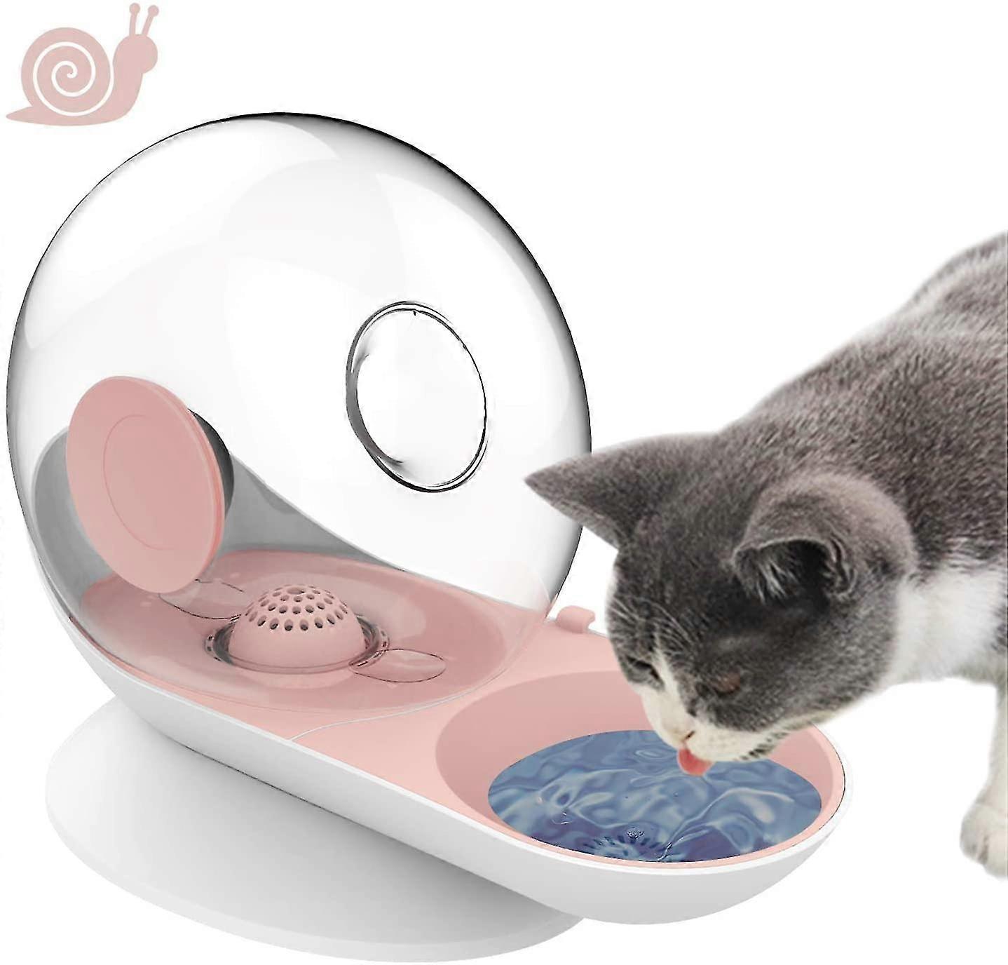 Cat Dog Water Dispenser, Snail Shape Foutains With Non-rust Spring