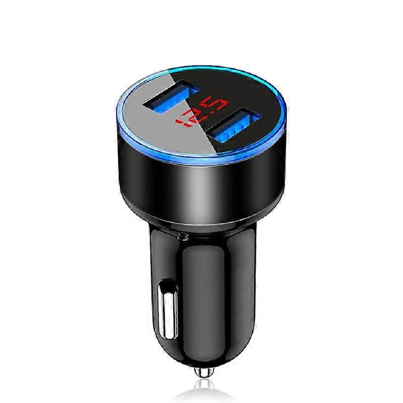 Multi-function Car Charger Dual USB QC 3.0 Adapter Cigarette Lighter LED Voltmeter For All Types Of Mobile Phones Charger