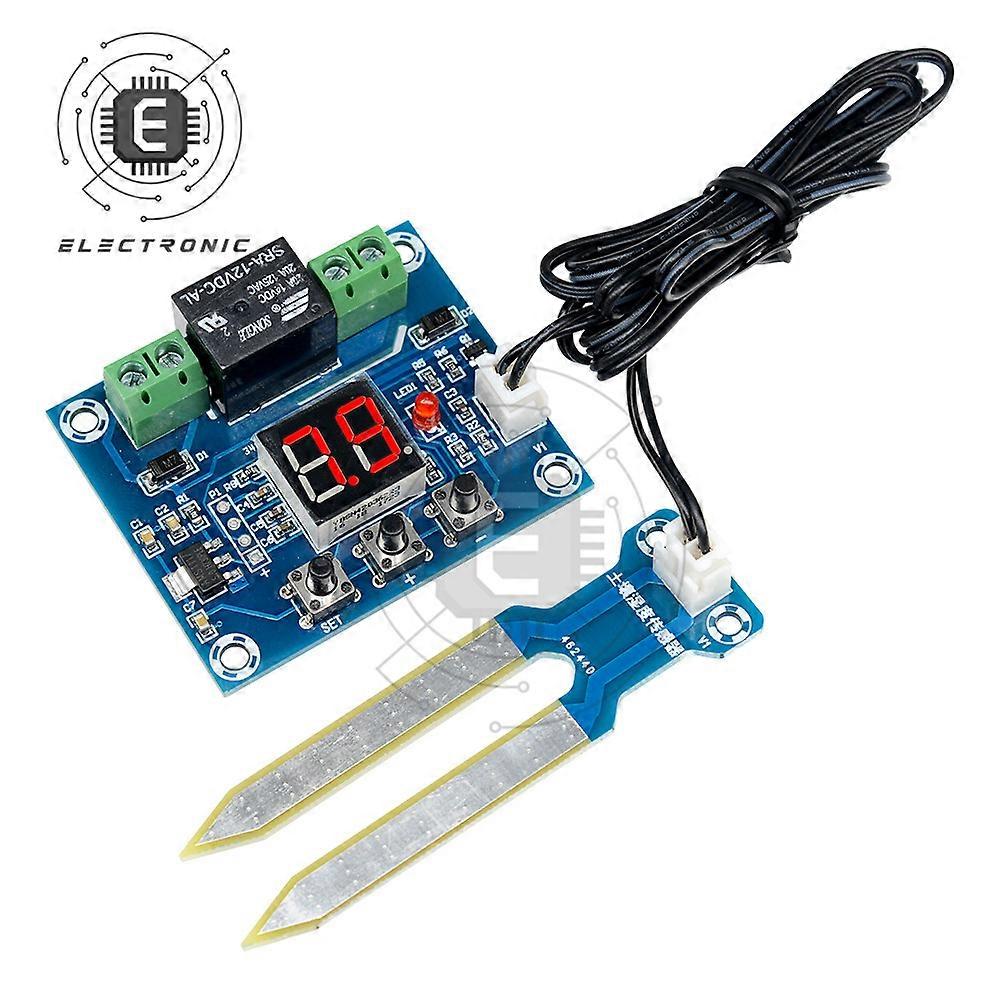 XH-M214 12V Soil Moisture Controller Digital Display Humidity Sensor Irrigation System Automatic Watering Module