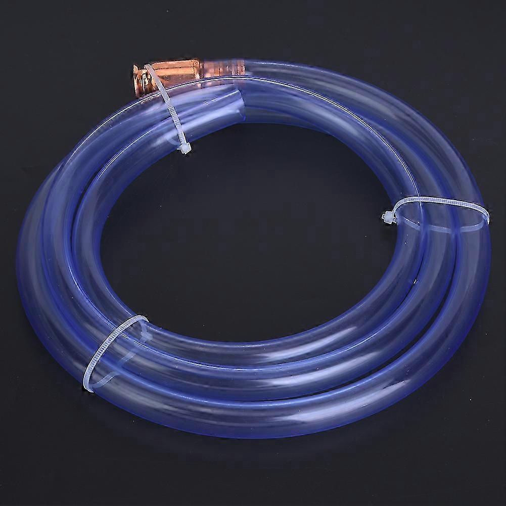 Self Priming Shaker Siphon Hose for Fuel Gasoline and Water 6ft Clear Anti-Static PVC Tubing 12 inch (13mm)