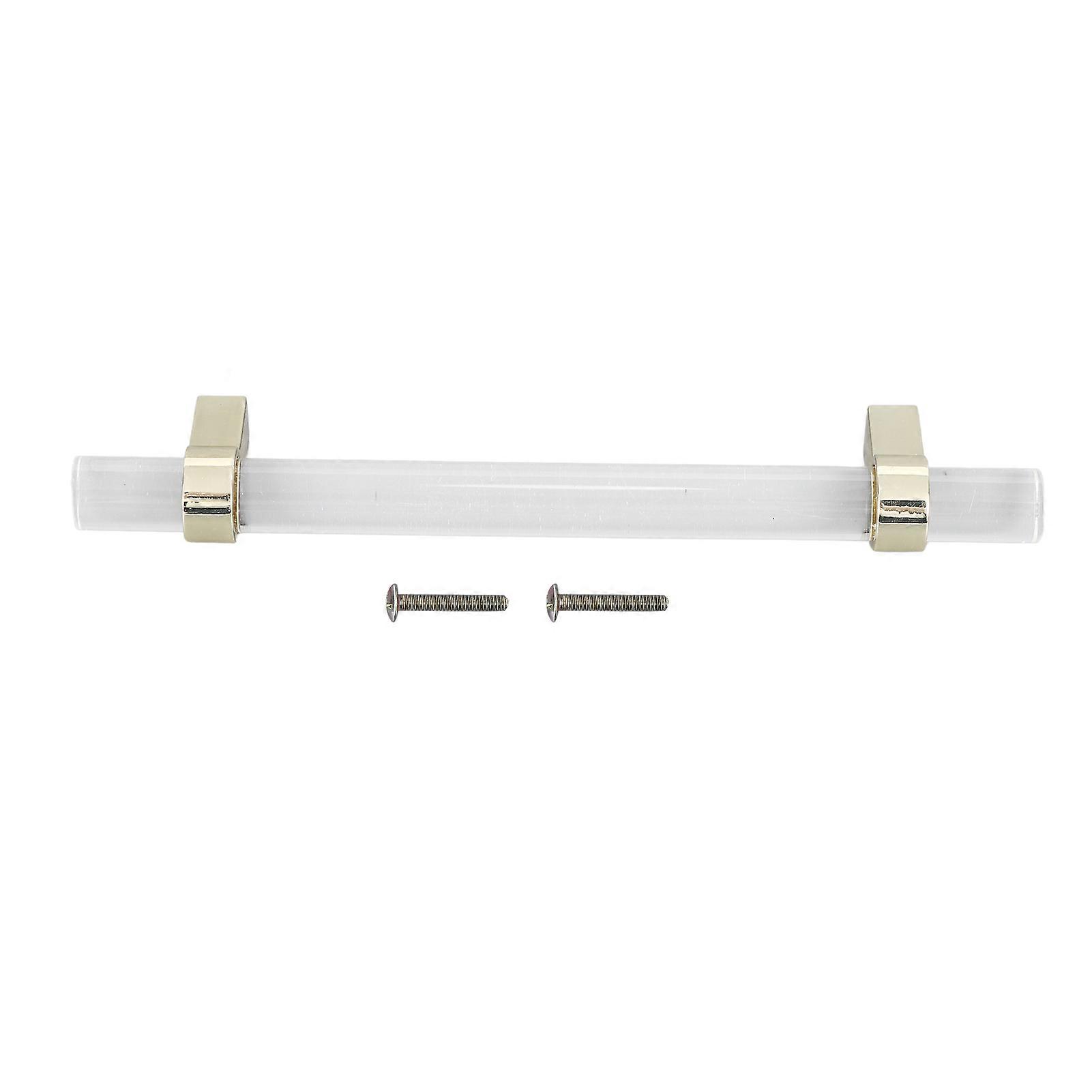 Crystal Acrylic Handle Modern Transparent Drawer Pull Handle for Closets Bookcases Shoe Cabinet Hole Spacing 96 Gold