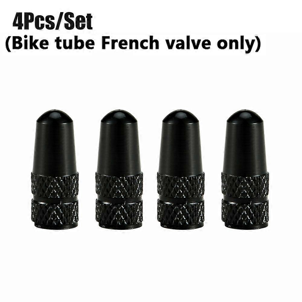 4Pcs/Set Rainbow Color Bicycle Tire Valve Cap Aluminum Caps for Valves French Valve Cap Presta Bike Tyre Hat MTB Accessories New-Motor Vehicle Wheel P
