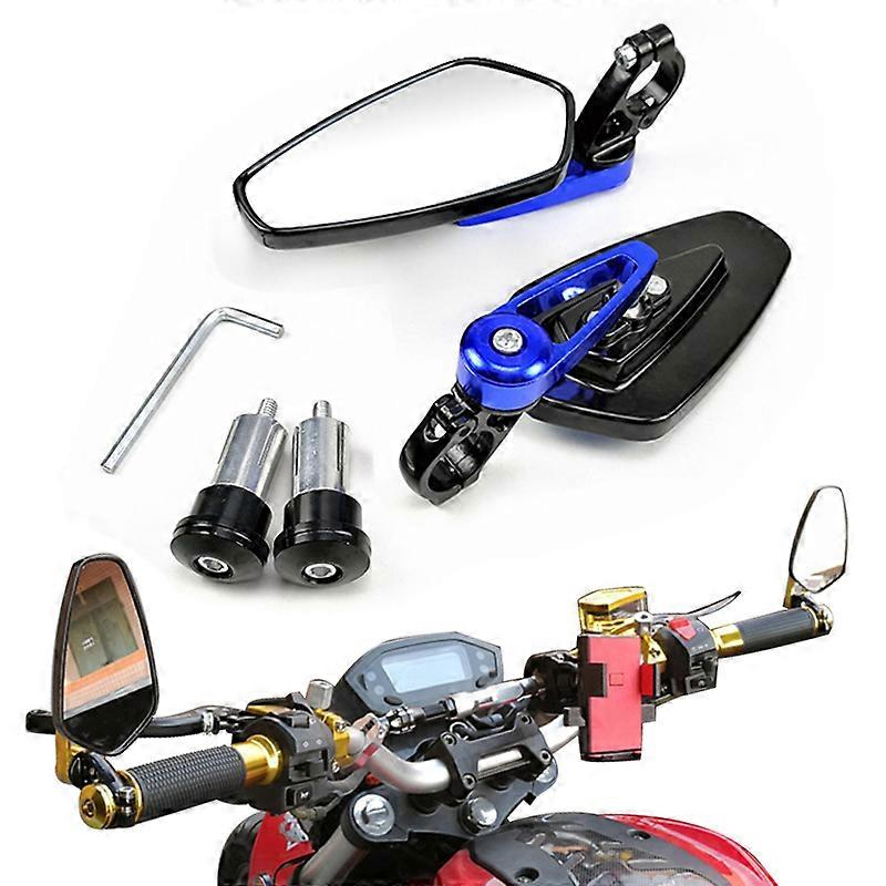 QX 7/8" 22mm Bar End Rear Mirrors Motorcycle Accessories Motorbike Scooters Rearview Mirror Side View Mirrors Moto for Cafe Racer