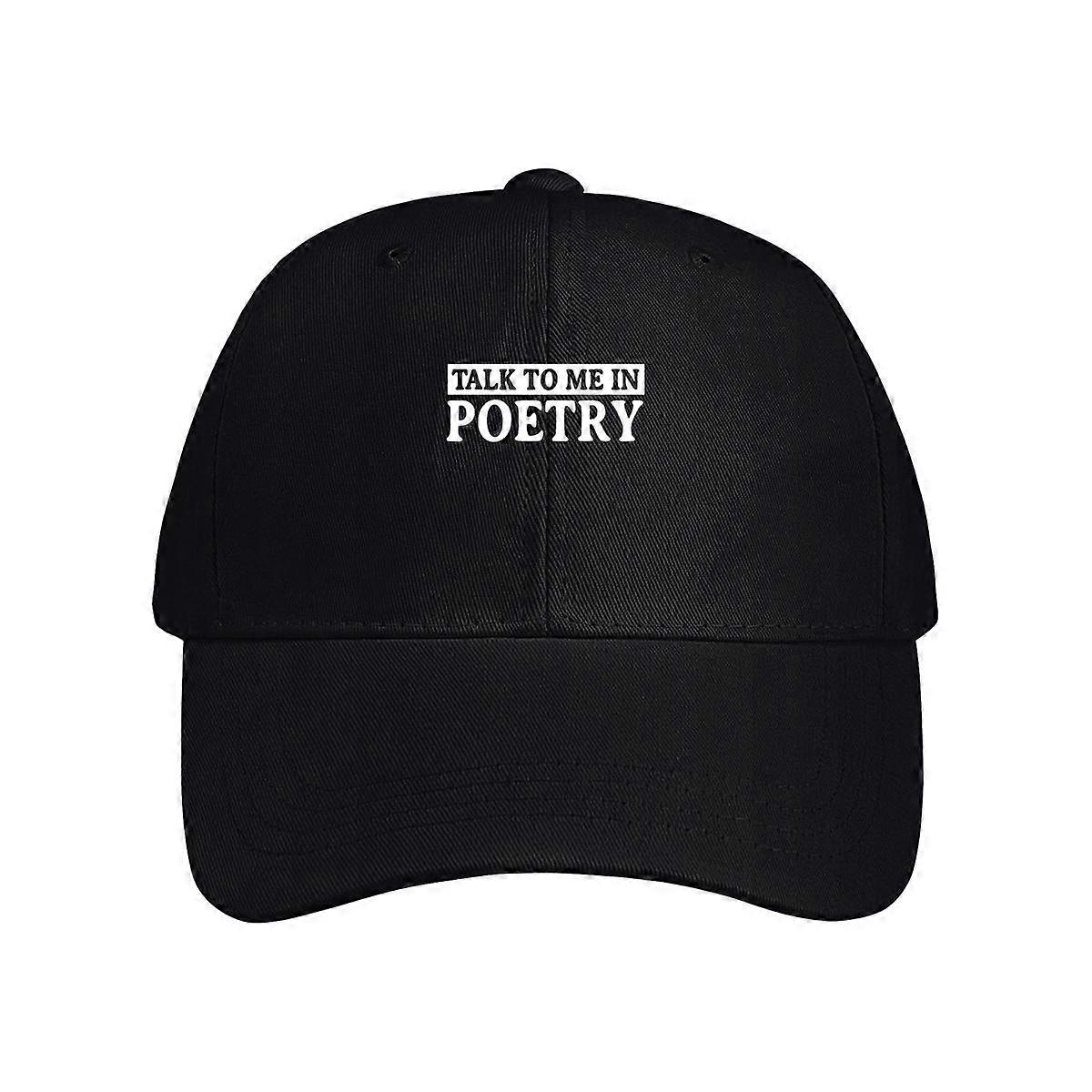 Talk To Me In Poetry Baseball Cap