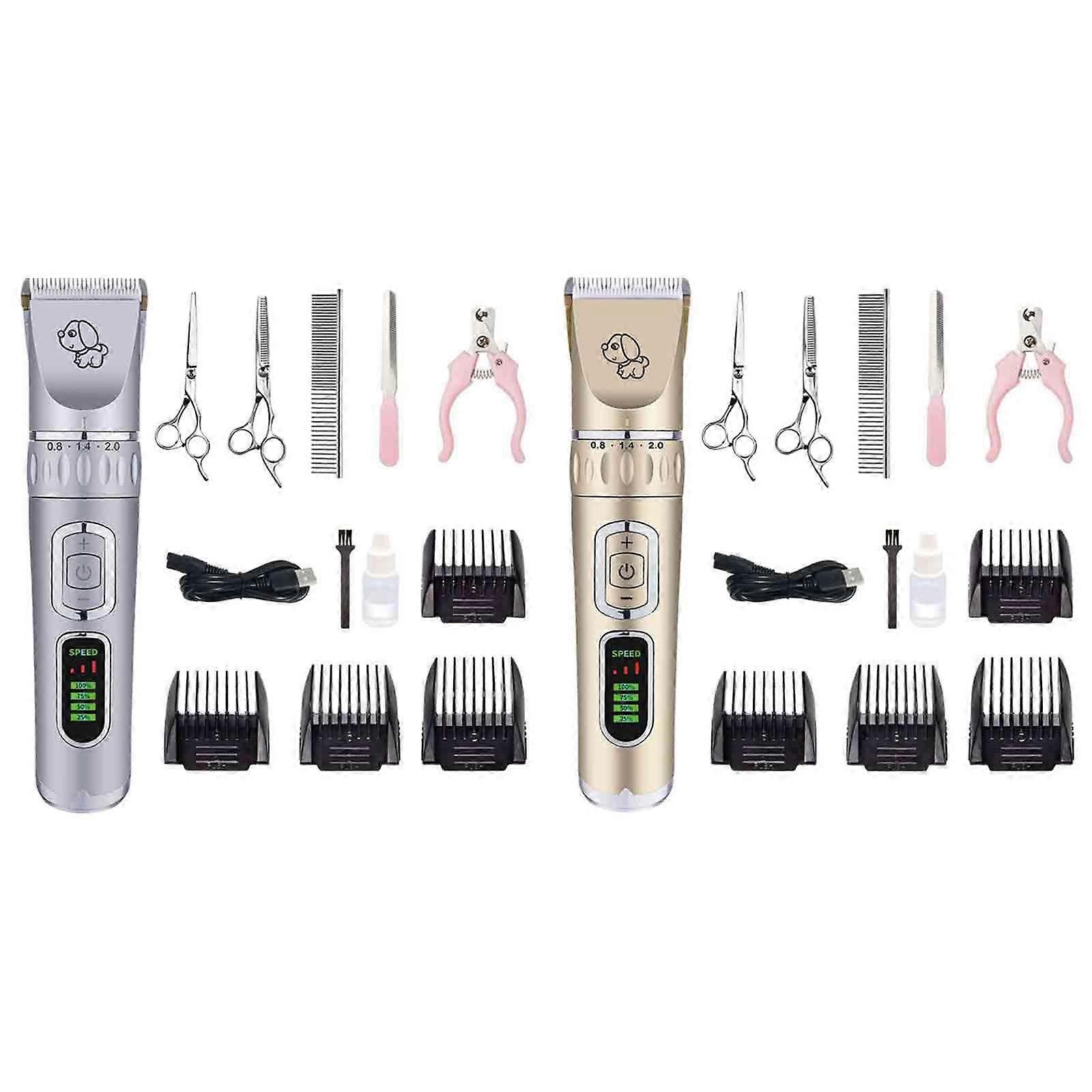 Tondeuse pour chien, Kit de toilettage pour chien Tondeuse à poils d’animaux sans fil rechargeable Rasoir tondeuse 100% NOUVEAU