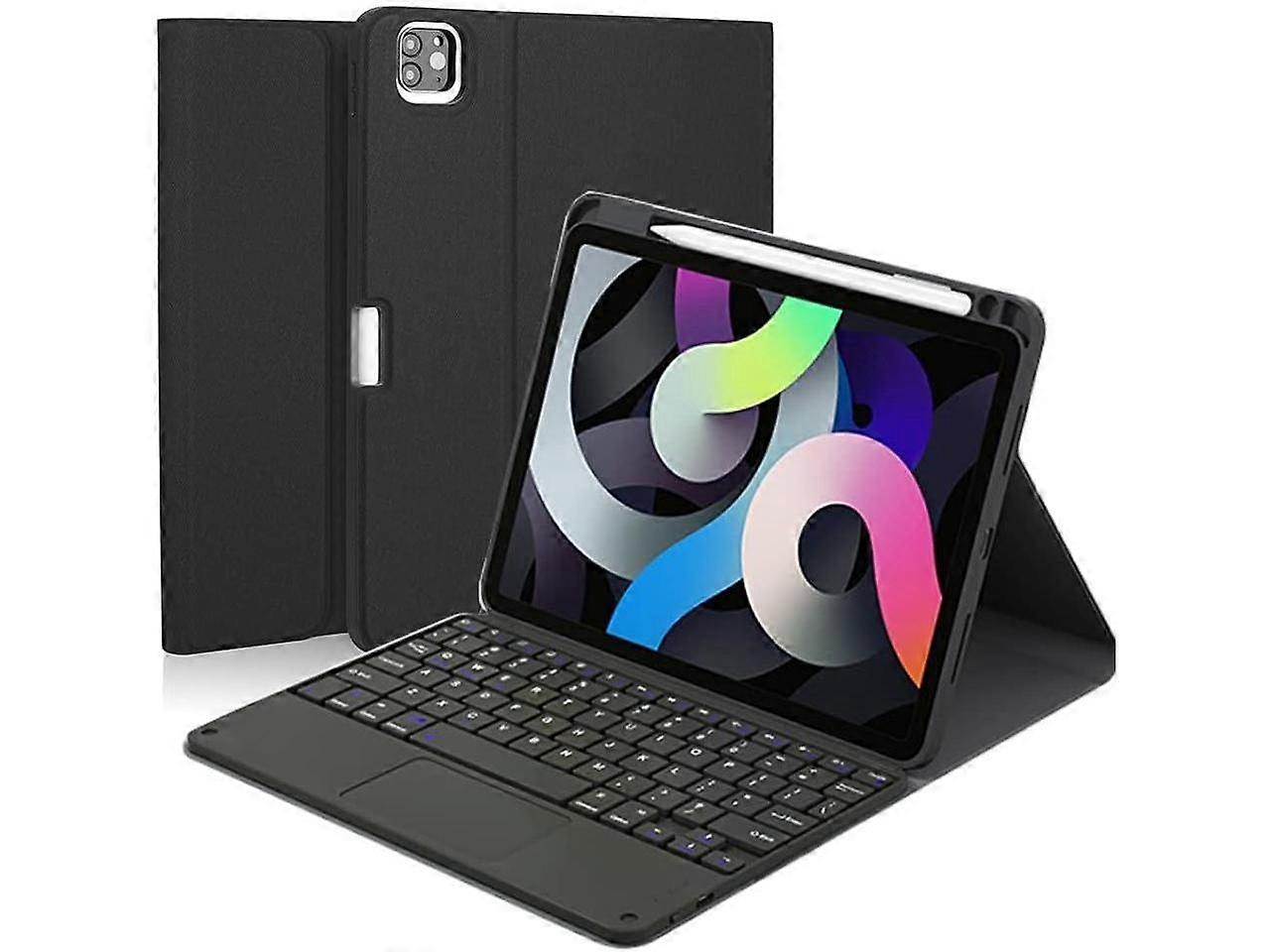 Touchpad Keyboard Case for Xiaomi Pad 5 / Pad 5 Pro / Pad 5 Pro 5G 11 inch Smart Stand Cover with Detachable Wireless Magnetic Keyboard, Pencil Holder