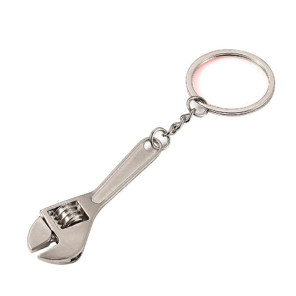 Metal Adjustable for Creative Tool Wrench Spanner for Key Chain Ring Keyring Gif