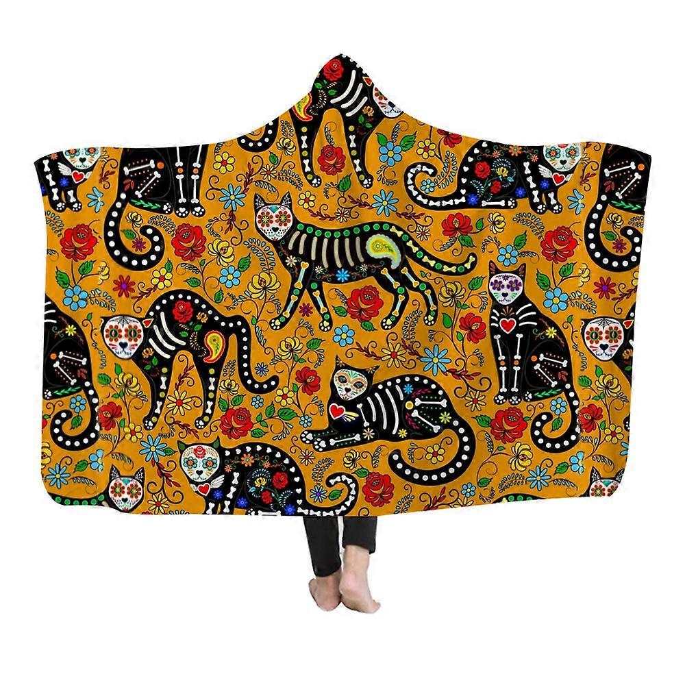 Capa de inverno Capa de Halloween Capa de Abóbora Capa Com Capuz Cobertor Wearable Cobertor Preguiçoso-150 * 200cm