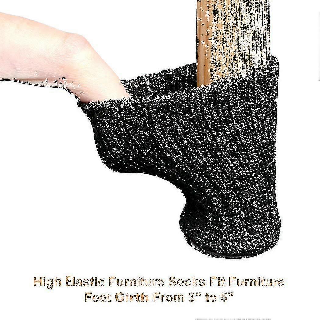24-piece Chair Socks Set High Elasticity Furniture Socks Cushion Non-slip Chair