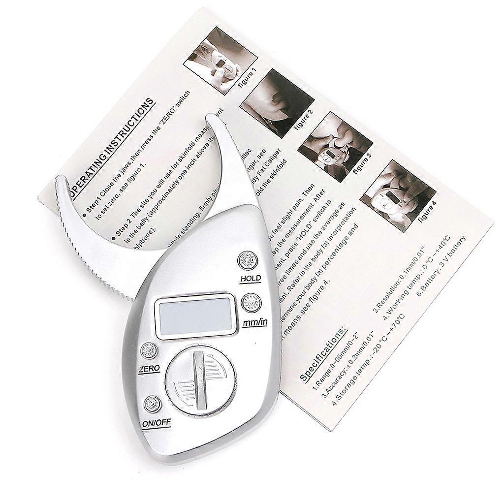Digital Display LCD Body Fat Caliper Skin Fold Analyzer