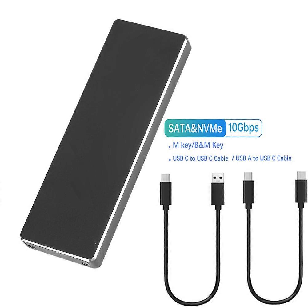 M.2 SSD NVMe Enclosure 10Gbps USB3.1 Gen2 for M.2 PCIe NVMe SATA SSD 2230/2242/2260/2280 M2 External Case Reader with UASP,Trim