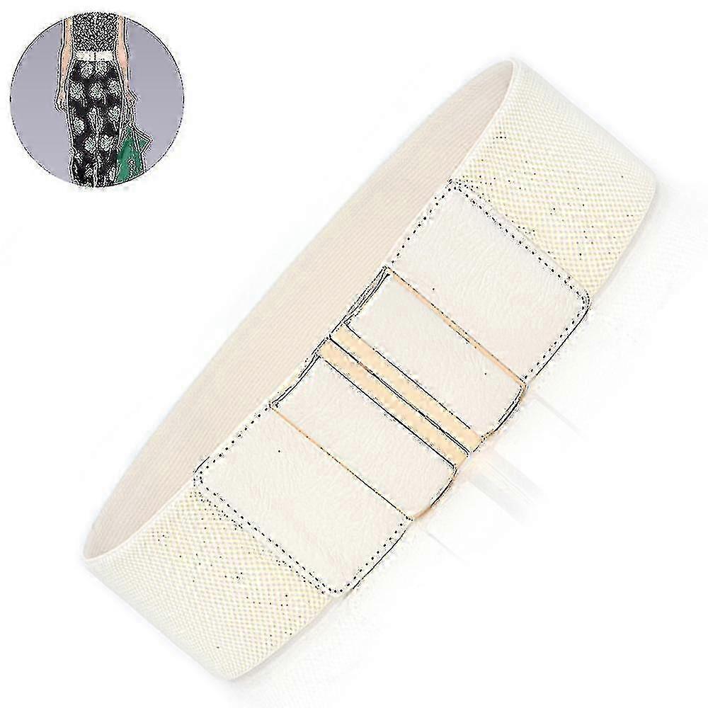 Womens Wide Belt Elastic Stretch Cinch Waistband Lady Cummerband