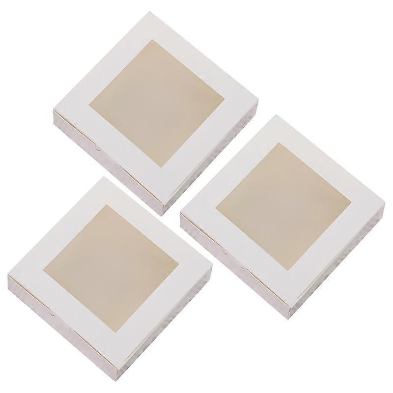 3Pcs Packing Boxes Large Capacity Folding White Multi-function Candy Cookies Paper Boxes Household Supplies