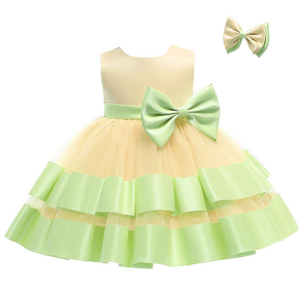 Kız Bebek Elbiseleri Fırfır Dantel Gösteri Parti Düğün Çiçek Kız Elbise