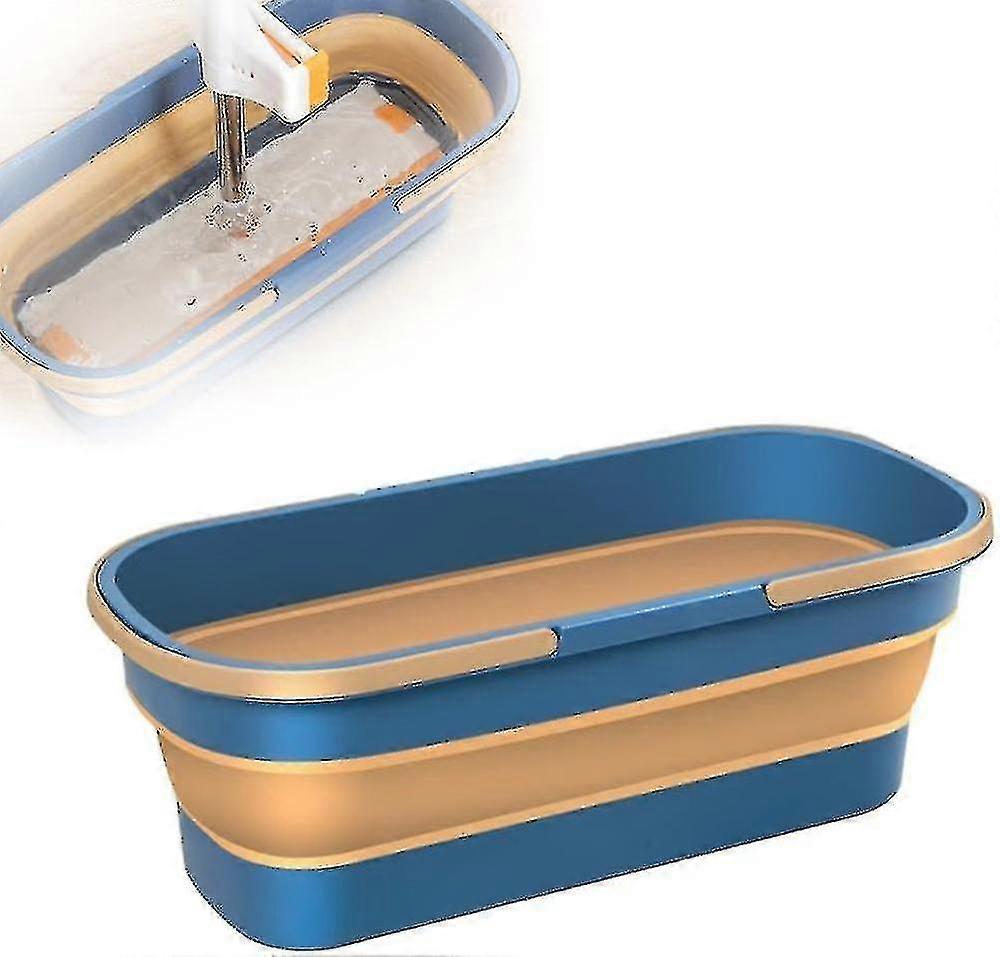 Large Flat Mop Cleaning Bucket, Large Flat Mop Floor Mop Large Foldable Portable Mop Bucket