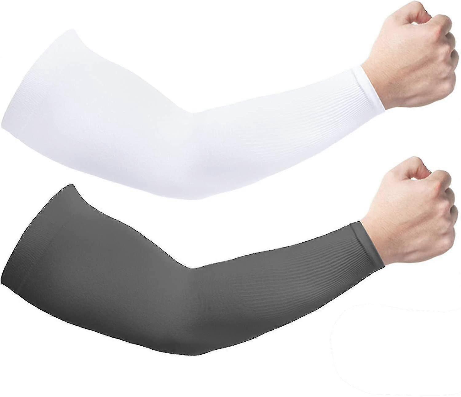 2 زوج من الحماية من الشمس الأشعة فوق البنفسجية أكمام ذراع التبريد متوافقة مع الرجال والنساء، Upf 50