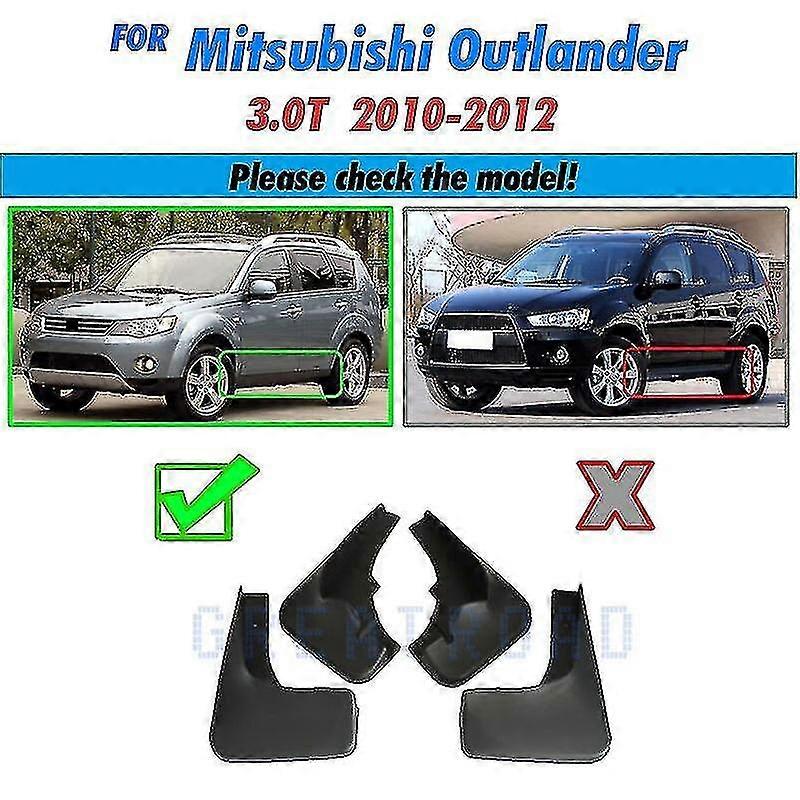 Front Rear Molded Car Mud Flaps For Mitsubishi Outlander 2010 2011 2012 Mudflaps Splash Guards Mud Flap Mudguards Fender