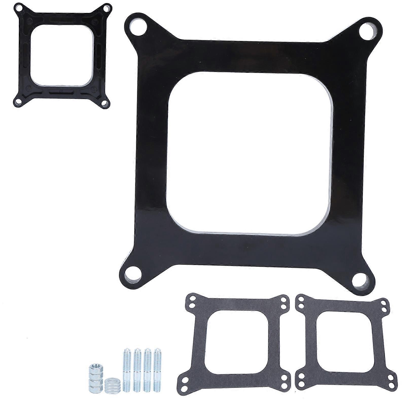 2-Piece Open Phenolic Carburetor Spacer Set - For Holley 4-Barrel On Chevy SBC/BBC - New 8 thumbnail image