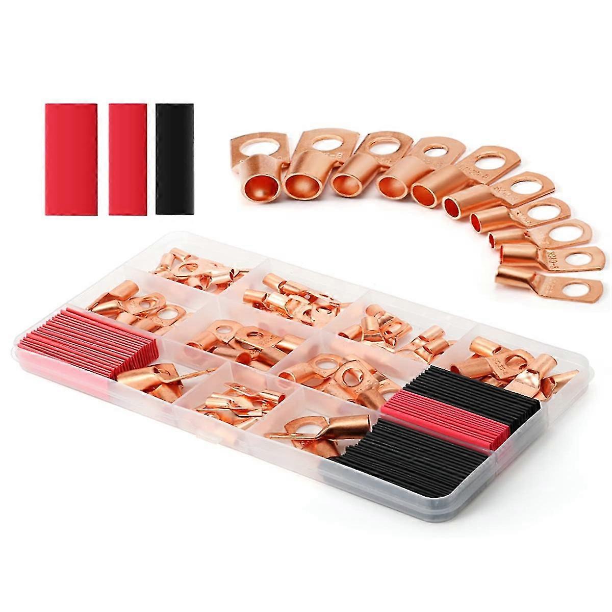 60pcs Hole Terls + 60pcs Red And Shrink Tube Combinat